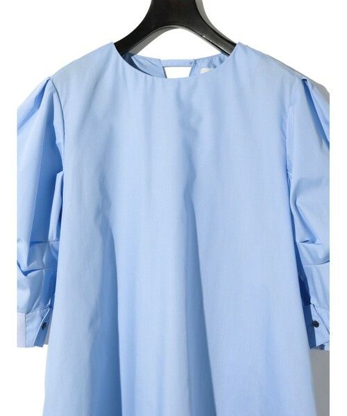 MIDIUMISOLID / ミディウミソリッド シャツ・ブラウス | MIDIUMISOLID for Ladies バックスリットボリュームスリーブチュニック | 詳細11