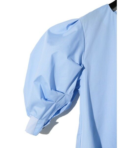 MIDIUMISOLID / ミディウミソリッド シャツ・ブラウス | MIDIUMISOLID for Ladies バックスリットボリュームスリーブチュニック | 詳細12