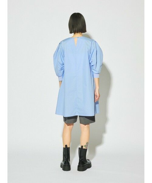 MIDIUMISOLID / ミディウミソリッド シャツ・ブラウス | MIDIUMISOLID for Ladies バックスリットボリュームスリーブチュニック | 詳細5