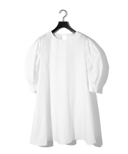 MIDIUMISOLID / ミディウミソリッド シャツ・ブラウス | MIDIUMISOLID for Ladies バックスリットボリュームスリーブチュニック | 詳細17