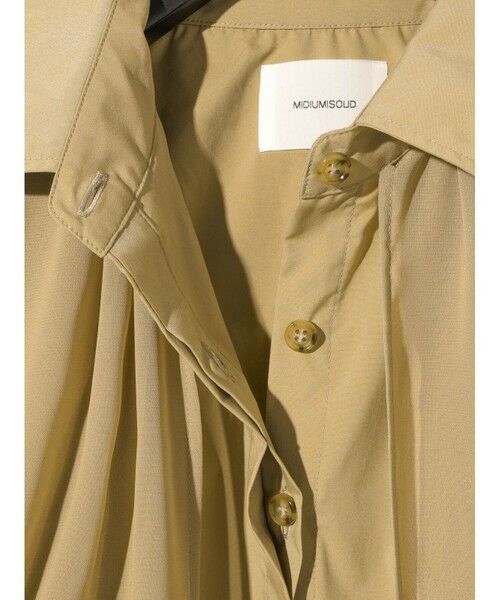 MIDIUMISOLID / ミディウミソリッド シャツ・ブラウス | MIDIUMISOLID for Ladies トレンチシャツ | 詳細16