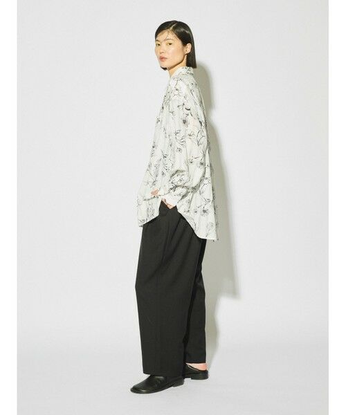 MIDIUMISOLID / ミディウミソリッド シャツ・ブラウス | MIDIUMISOLID プリントレギュラーカラービッグシャツ | 詳細9