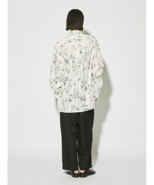 MIDIUMISOLID / ミディウミソリッド シャツ・ブラウス | MIDIUMISOLID プリントレギュラーカラービッグシャツ | 詳細10