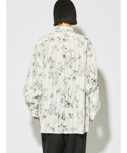 MIDIUMISOLID / ミディウミソリッド シャツ・ブラウス | MIDIUMISOLID プリントレギュラーカラービッグシャツ | 詳細5