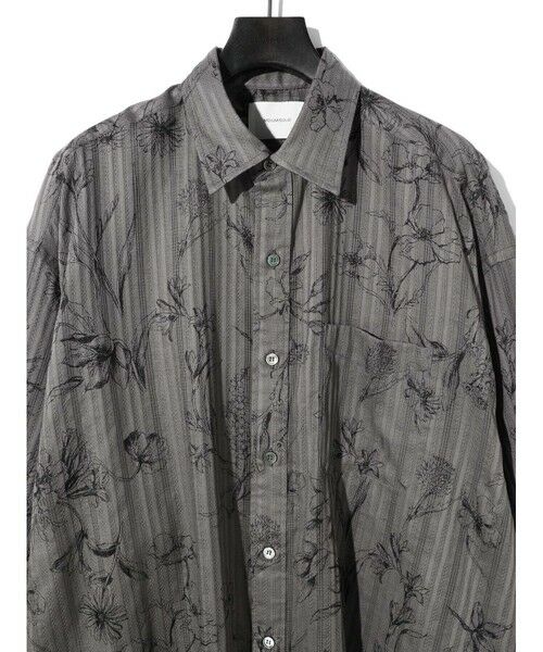 MIDIUMISOLID / ミディウミソリッド シャツ・ブラウス | MIDIUMISOLID プリントレギュラーカラービッグシャツ | 詳細14