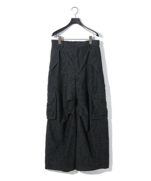 MIDIUMISOLID/ミディウミソリッド MIDIUMISOLID Men's レースカーゴパンツ ブラック(color99) SIZE 48