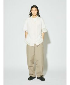 MIDIUMISOLID / ミディウミソリッド その他パンツ | MIDIUMISOLID Men’s コットンリネンパッチパンツ