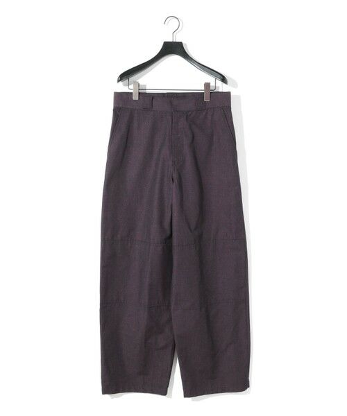MIDIUMISOLID/ミディウミソリッド MIDIUMISOLID Men's コットンリネンパッチパンツ ネイビー(color77) SIZE 48 MIDIUMISOLID/ミディウミソリッド MIDIUMISOLID Men's コットンリネンパッチパンツ ネイビー(color77) SIZE 48