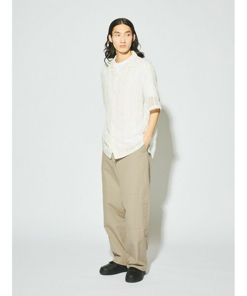 MIDIUMISOLID / ミディウミソリッド その他パンツ | MIDIUMISOLID Men’s コットンリネンパッチパンツ | 詳細5