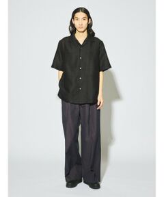 MIDIUMISOLID / ミディウミソリッド その他パンツ | MIDIUMISOLID Men’s コットンリネンワイドパンツ