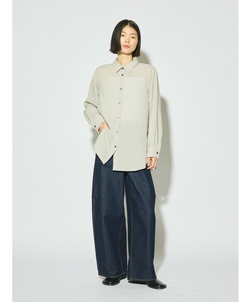 MIDIUMISOLID / ミディウミソリッド デニムパンツ | MIDIUMISOLID for Ladies バレルレッグワイドデニム | 詳細13