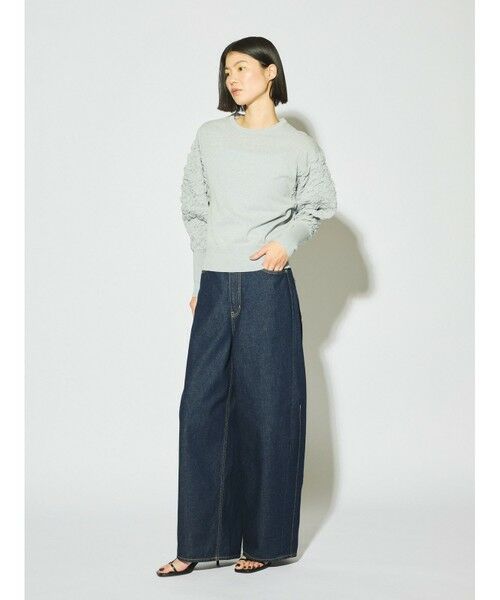 MIDIUMISOLID / ミディウミソリッド デニムパンツ | MIDIUMISOLID for Ladies バレルレッグワイドデニム | 詳細3