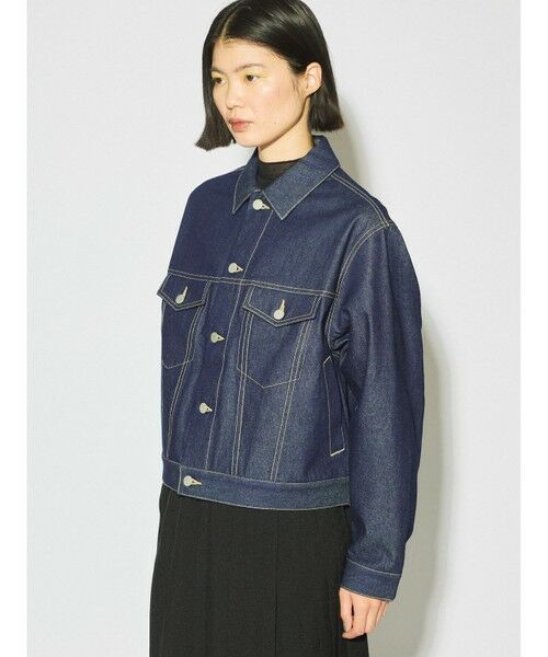 MIDIUMISOLID for Ladies ショートデニムジャケット