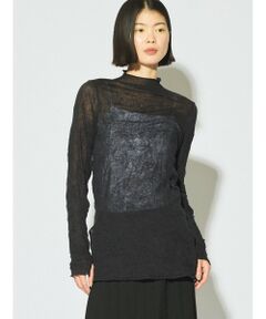 MIDIUMISOLID / ミディウミソリッド カットソー | MIDIUMISOLID for Ladies シアーハイネックインナー