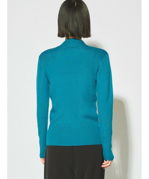 MIDIUMISOLID / ミディウミソリッド ニット・セーター | MIDIUMISOLID for Ladies ハイゲージリブモックネックニット | 詳細4