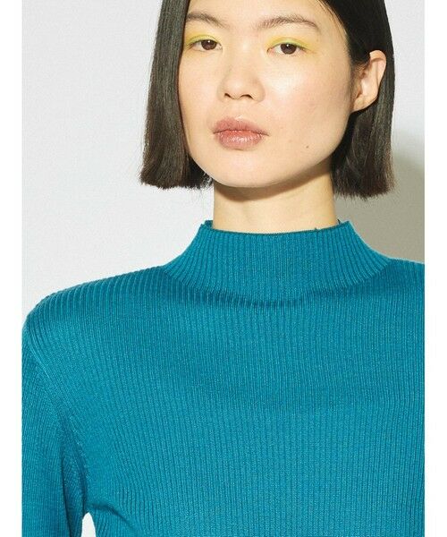 MIDIUMISOLID / ミディウミソリッド ニット・セーター | MIDIUMISOLID for Ladies ハイゲージリブモックネックニット | 詳細5