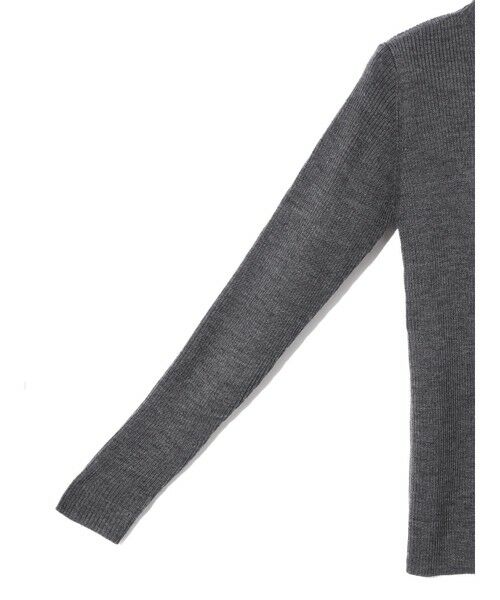 MIDIUMISOLID / ミディウミソリッド ニット・セーター | MIDIUMISOLID for Ladies ハイゲージリブモックネックニット | 詳細14