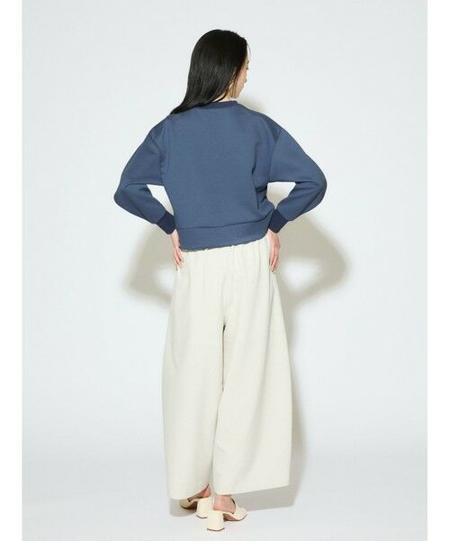 MIDIUMISOLID / ミディウミソリッド カットソー | MIDIUMISOLID for Ladies カーブスリーブダブルニットプルオーバー | 詳細9