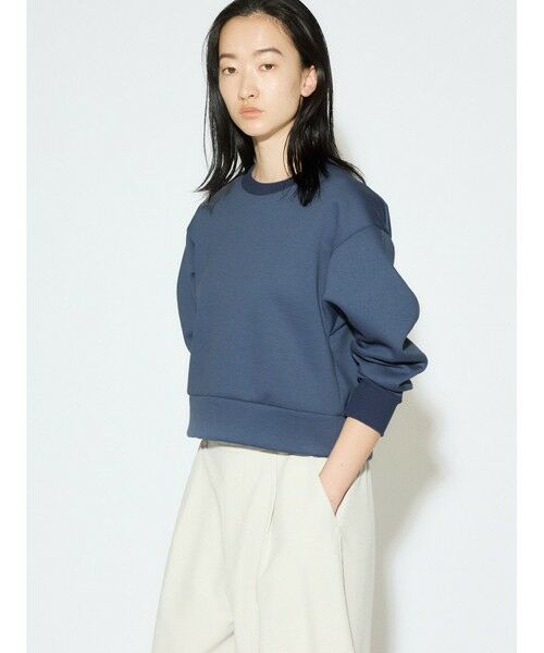 MIDIUMISOLID / ミディウミソリッド カットソー | MIDIUMISOLID for Ladies カーブスリーブダブルニットプルオーバー | 詳細4