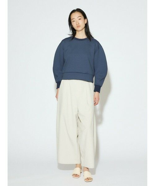 MIDIUMISOLID / ミディウミソリッド カットソー | MIDIUMISOLID for Ladies カーブスリーブダブルニットプルオーバー | 詳細6