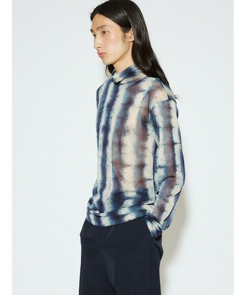 MIDIUMISOLID / ミディウミソリッド カットソー | MIDIUMISOLID Men’s ハイネックチュールプルオーバー | 詳細3