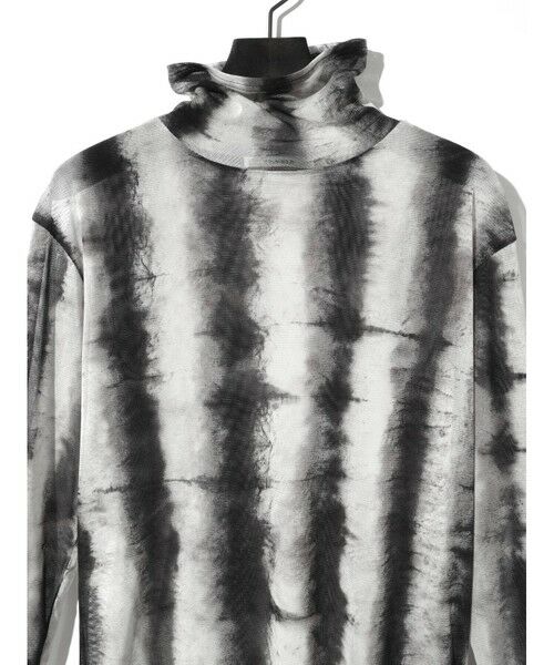 MIDIUMISOLID / ミディウミソリッド カットソー | MIDIUMISOLID Men’s ハイネックチュールプルオーバー | 詳細7