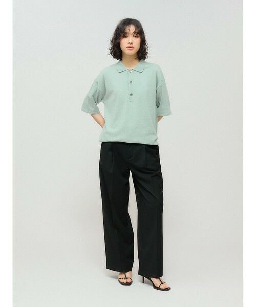 ゆみみ セール】 MIDIUMISOLID for Ladies ポロニットプルオーバー