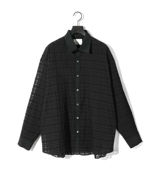 セール】 MIDIUMISOLID Men's シアーチェックシャツ （シャツ