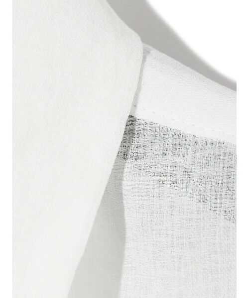 MIDIUMISOLID / ミディウミソリッド シャツ・ブラウス | MIDIUMISOLID Lady’s シアーロングスリーブシャツ | 詳細9