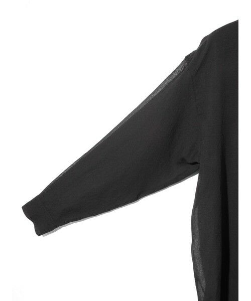 MIDIUMISOLID / ミディウミソリッド シャツ・ブラウス | MIDIUMISOLID Lady’s シアーロングスリーブシャツ | 詳細13