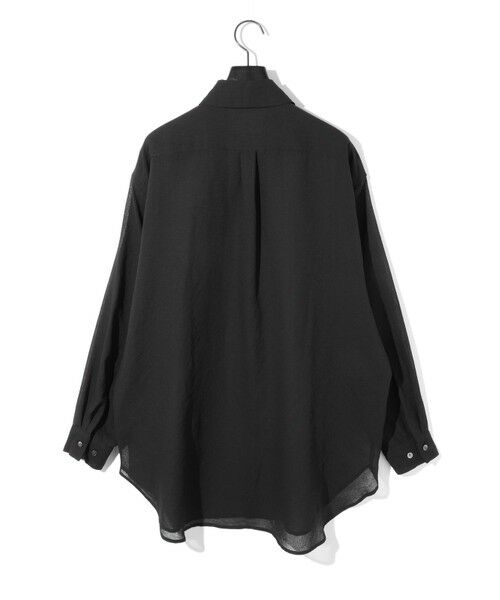 MIDIUMISOLID / ミディウミソリッド シャツ・ブラウス | MIDIUMISOLID Lady’s シアーロングスリーブシャツ | 詳細15