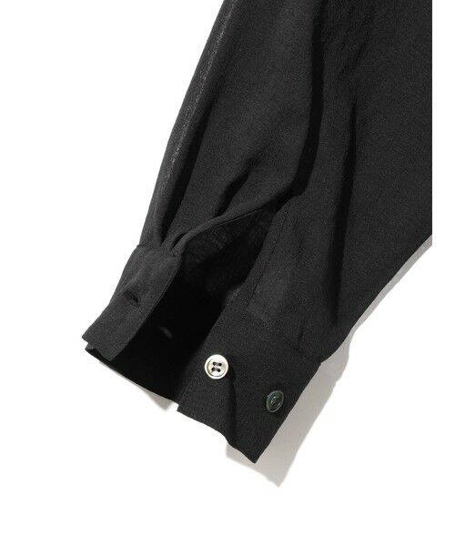 MIDIUMISOLID / ミディウミソリッド シャツ・ブラウス | MIDIUMISOLID Lady’s シアーロングスリーブシャツ | 詳細17