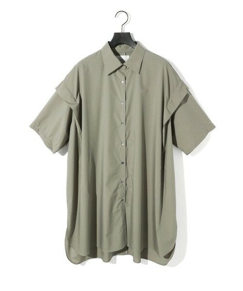 mie洗新ベージュ Onitsuka Tiger PRINTED SHIRT LIGHT BROWN 2181B047