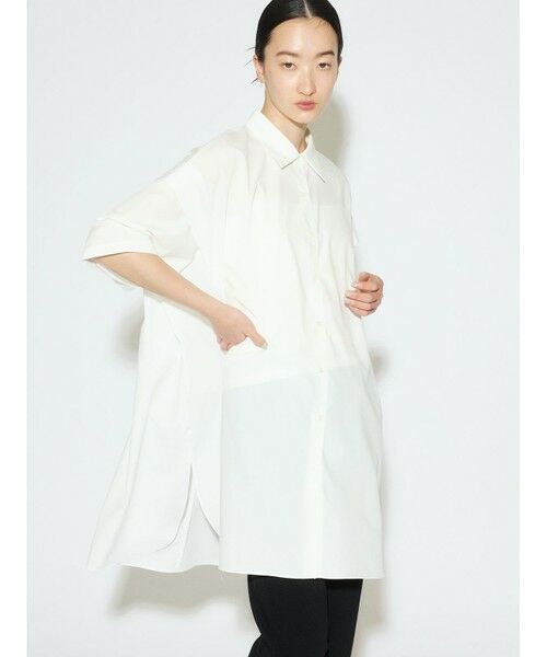 MidiUmi - 美品格安 midiumisolid タックブラウス MIDIUMISOLID for Ladies タックショルダーワイドシャツ