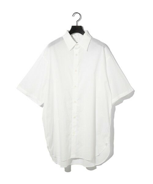 セール】 MIDIUMISOLID for Ladies ハーフスリーブワイドシャツ