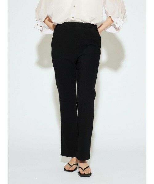 MIDIUMISOLID / ミディウミソリッド その他パンツ | MIDIUMISOLID for Ladies リブフィットストレートパンツ | 詳細5