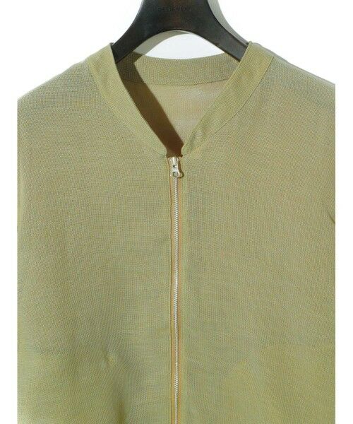 MIDIUMISOLID / ミディウミソリッド ブルゾン | MIDIUMISOLID for Ladies リネンライクメッシュブルゾン | 詳細3