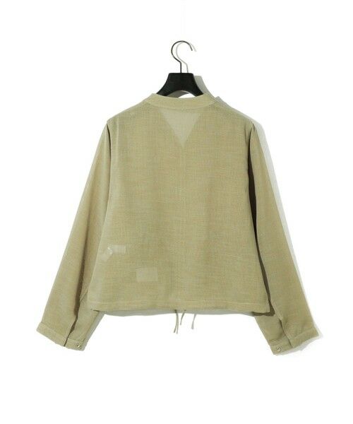 MIDIUMISOLID / ミディウミソリッド ブルゾン | MIDIUMISOLID for Ladies リネンライクメッシュブルゾン | 詳細6