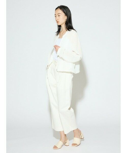 MIDIUMISOLID / ミディウミソリッド ブルゾン | MIDIUMISOLID for Ladies リネンライクメッシュブルゾン | 詳細15