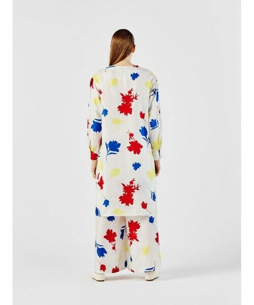 MIDIUMISOLID / ミディウミソリッド ロング・マキシ丈ワンピース | MIDIUMISOLID for Ladies フラワープリントワイドプルオーバー | 詳細12