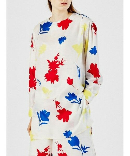 MIDIUMISOLID / ミディウミソリッド ロング・マキシ丈ワンピース | MIDIUMISOLID for Ladies フラワープリントワイドプルオーバー | 詳細2