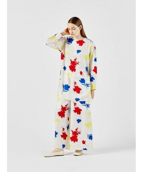 MIDIUMISOLID / ミディウミソリッド ロング・マキシ丈ワンピース | MIDIUMISOLID for Ladies フラワープリントワイドプルオーバー | 詳細9