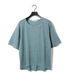 MIDIUMISOLID / ミディウミソリッド カットソー | MIDIUMISOLID for Ladies ハーフスリーブリネンワイドプルオーバー