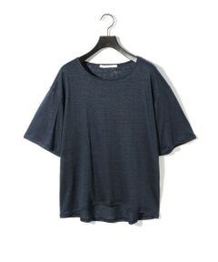 MIDIUMISOLID / ミディウミソリッド カットソー | MIDIUMISOLID for Ladies ハーフスリーブリネンワイドプルオーバー