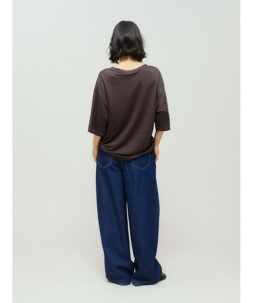 セール】 MIDIUMISOLID for Ladies ハーフスリーブリネンワイド