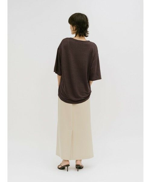 MIDIUMISOLID / ミディウミソリッド カットソー | MIDIUMISOLID for Ladies ハーフスリーブリネンワイドプルオーバー | 詳細18