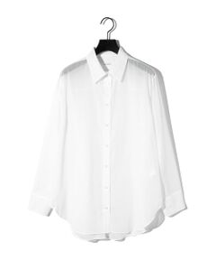 MIDIUMISOLID / ミディウミソリッド シャツ・ブラウス | MIDIUMISOLID for Ladies シアーボイルベーシックシャツ