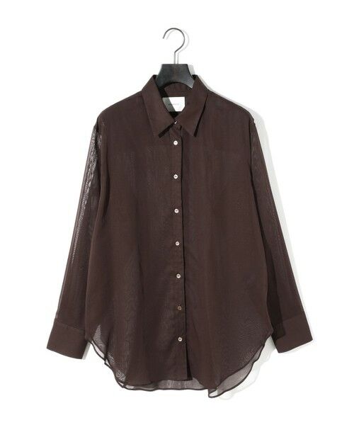 MIDIUMISOLID / ミディウミソリッド シャツ・ブラウス | MIDIUMISOLID for Ladies シアーボイルベーシックシャツ | 詳細1