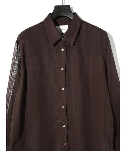 MIDIUMISOLID / ミディウミソリッド シャツ・ブラウス | MIDIUMISOLID for Ladies シアーボイルベーシックシャツ | 詳細10