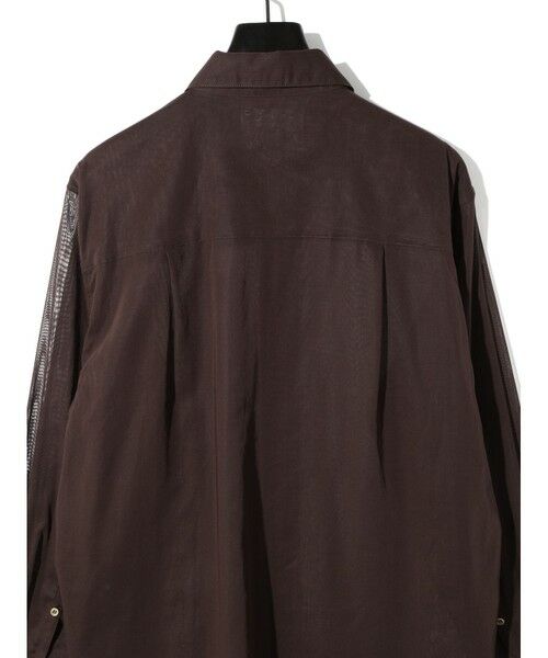 MIDIUMISOLID / ミディウミソリッド シャツ・ブラウス | MIDIUMISOLID for Ladies シアーボイルベーシックシャツ | 詳細15